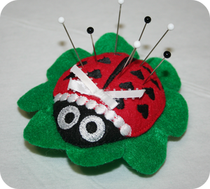 In-The-Hoop Ladybug Pincushion